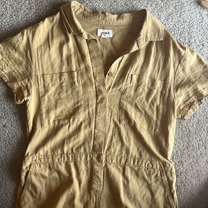 Pact Linen Shorts Jumpsuit